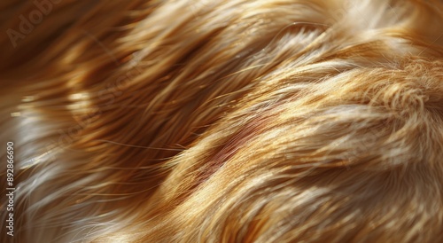 Close-Up of Blonde Hair in Sunlight