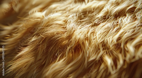Golden Fur Close-Up in Sunlight