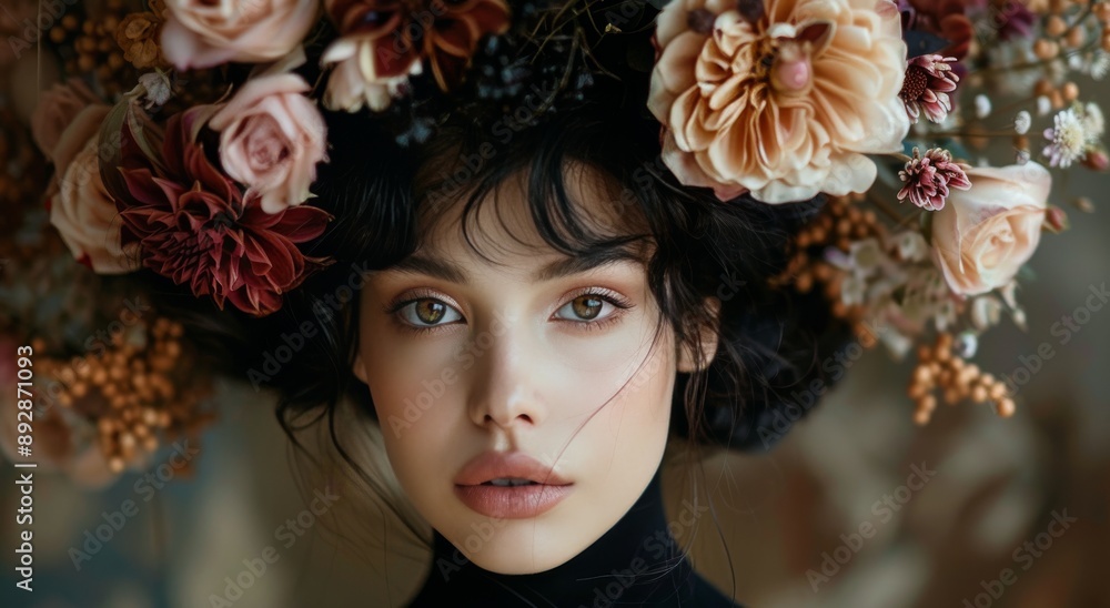 Woman With Flower Crown