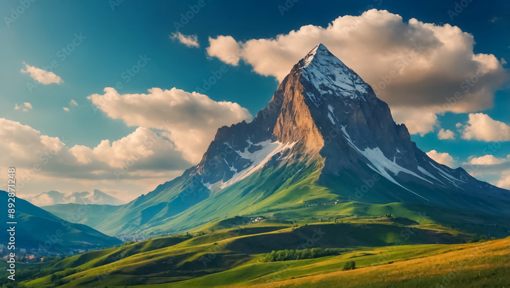 Fototapeta premium Mount Kapaz Azerbaijan, stunning panorama landscape