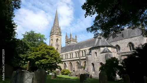 Cardiff, Wales,2024, june,18th, view of Llandaff cathedral