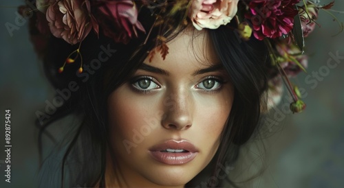 Woman With Flower Crown
