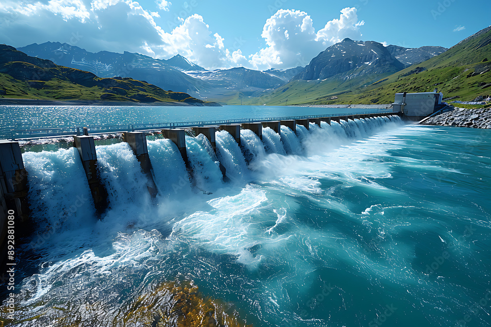 Hydropower plants utilizing flowing water to generate renewable electricity, reducing carbon emissions and supporting sustainable energy Hydropower plants utilizing flowing water to generate renewable electricity, reducing carbon emissions and supporting sustainable energy