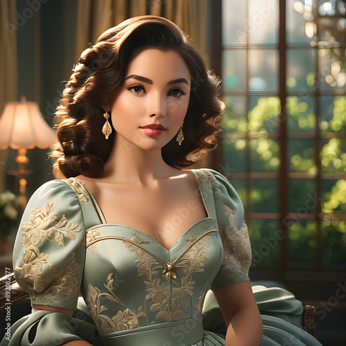 portrait of a woman in dress