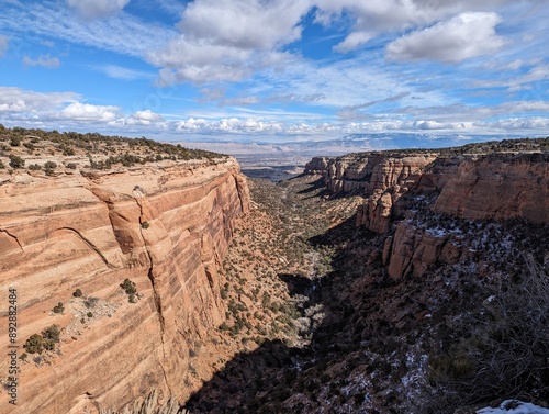 Colorado Canyon Clouds Sunny