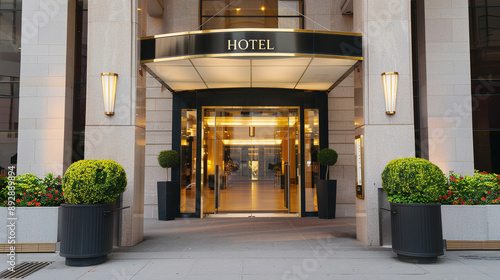 Contemporary luxury hotel Exterior with 