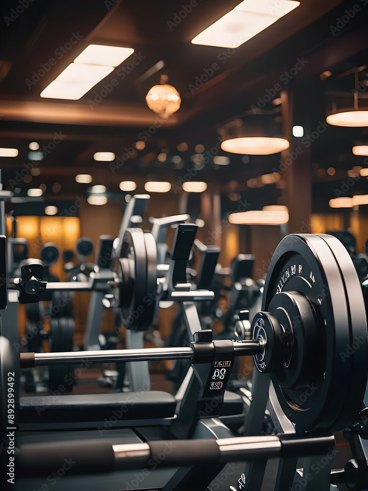 barbell in gym barbell in gym