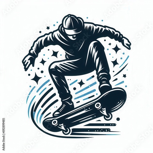 Skateboarding logo