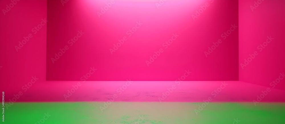 A bright pink backdrop with a solid green color. 32k, full ultra hd, high resolution A bright pink backdrop with a solid green color. 32k, full ultra hd, high resolution