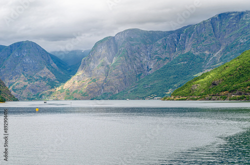 Fjord landscape in Vestland county, Norway photo