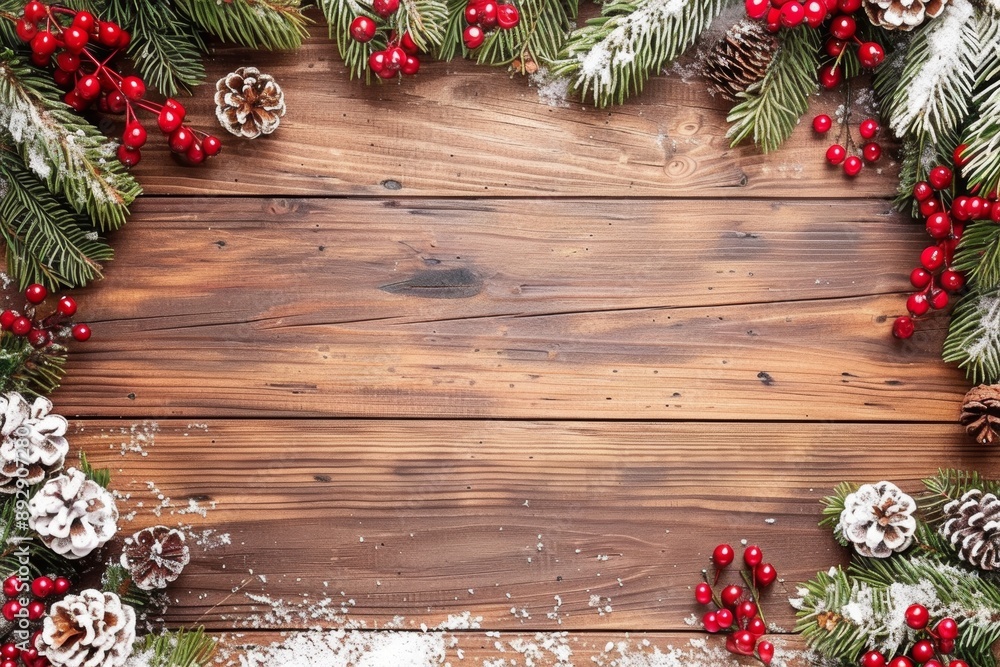 Christmas wooden table holiday background Christmas wooden table holiday background