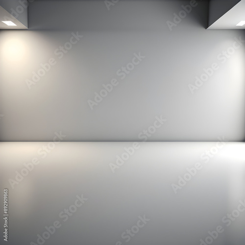 Wallpaper Mural empty room with spotlights Torontodigital.ca