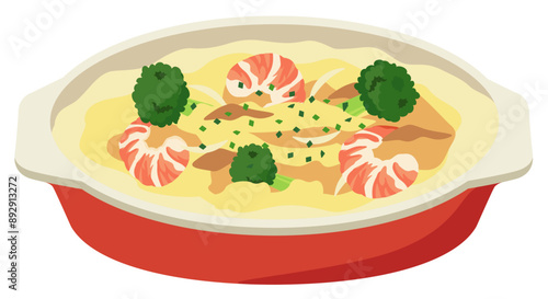 洋食_グラタン（海老とブロッコリー）