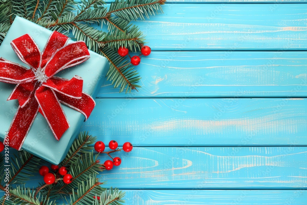 Christmas wooden table holiday background Christmas wooden table holiday background