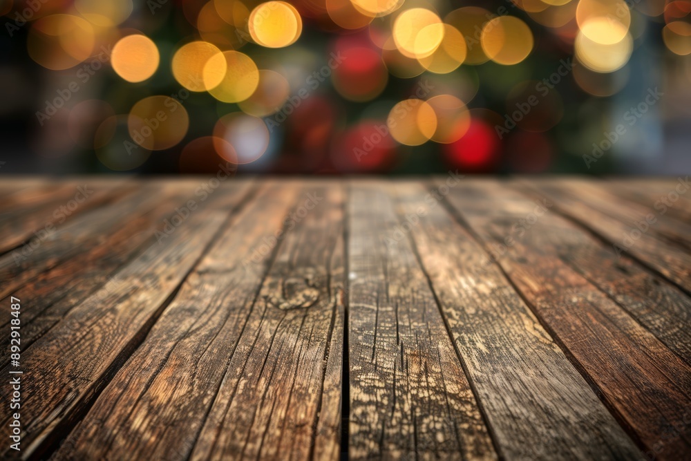 Christmas wooden table holiday background Christmas wooden table holiday background