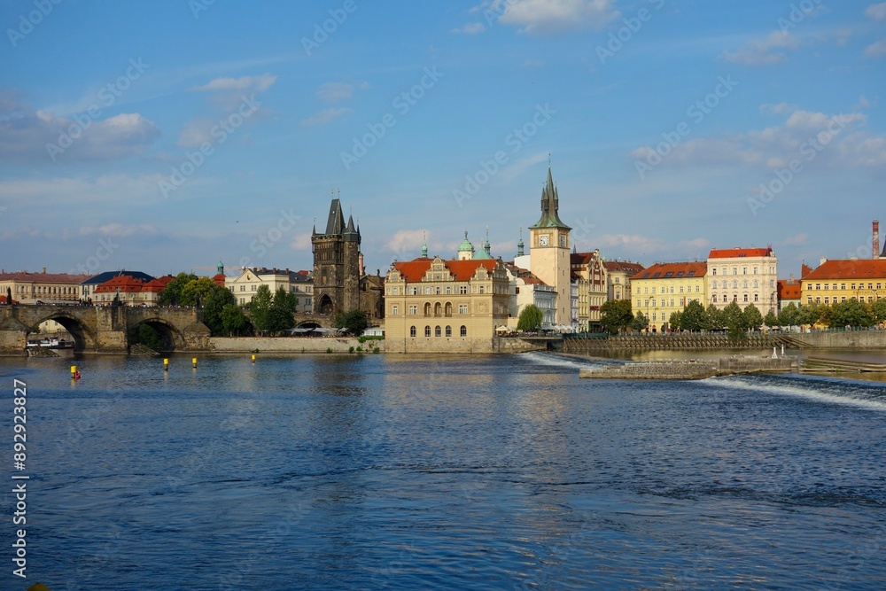 Prague, the capital of the Czech Republic, is a rustic Eastern European city on the banks of the Vltava River Prague, the capital of the Czech Republic, is a rustic Eastern European city on the banks of the Vltava River