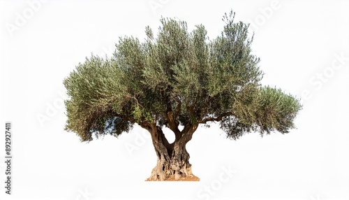 african olive tree n isolated front view photo