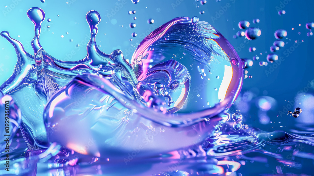 Colorful Abstract Bubbles in Motion Colorful Abstract Bubbles in Motion