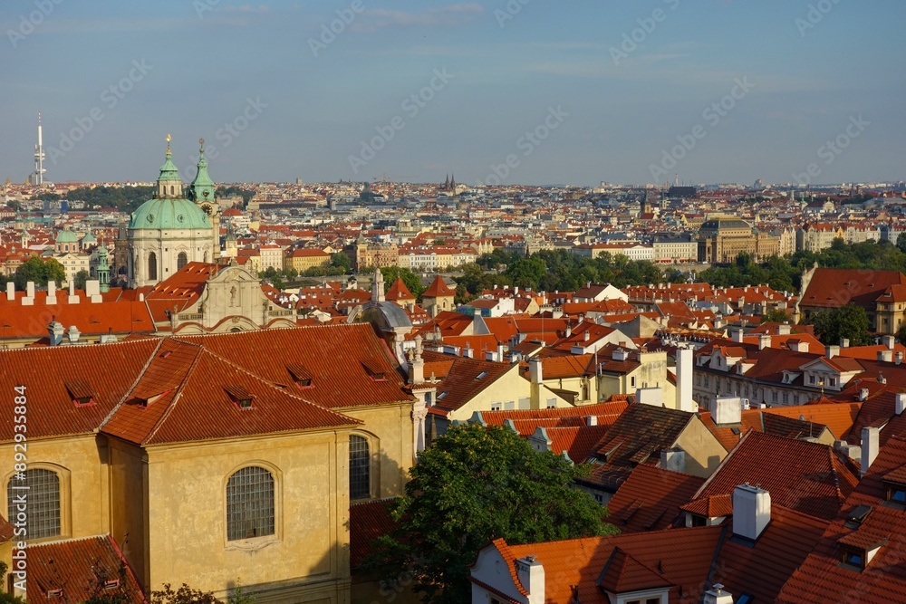 Fototapeta premium Prague, the capital of the Czech Republic, is a rustic Eastern European city on the banks of the Vltava River