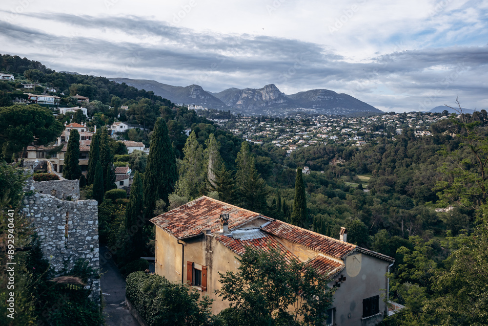 Stunning picturesque village of Saint Paul de Vence in the south of France, at sunset Stunning picturesque village of Saint Paul de Vence in the south of France, at sunset