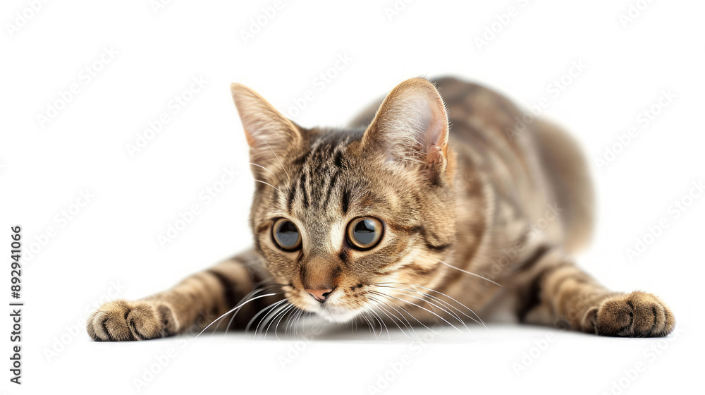 Obraz premium Attentive looking European Shorthair Cat