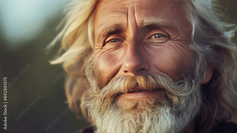Blonde Hair Man in his seventies Blonde Hair Man in his seventies