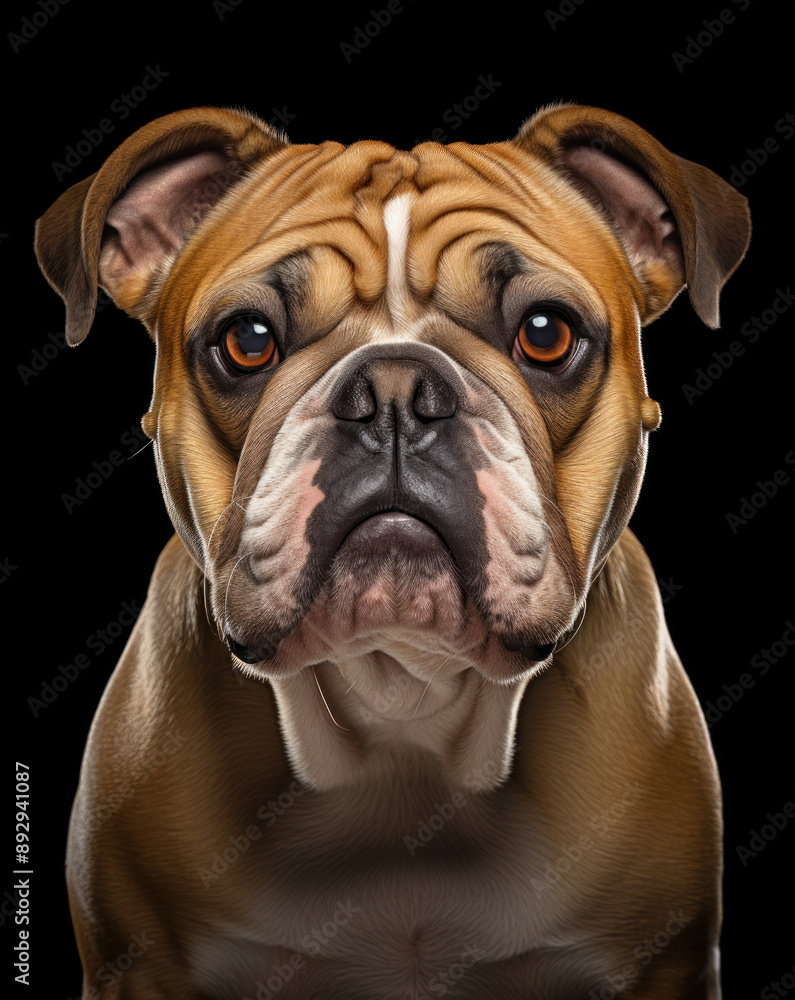 Bulldog look at camera Bulldog look at camera