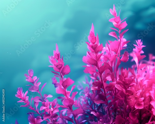 A striking fuchsia backdrop with a solid aqua color. 32k, full ultra hd, high resolution