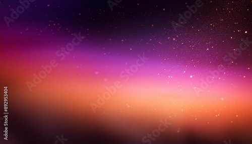 an abstract grainy gradient in purple pink orange and black illuminated with a glowing aura that adds an element of mystique and elegance to your design