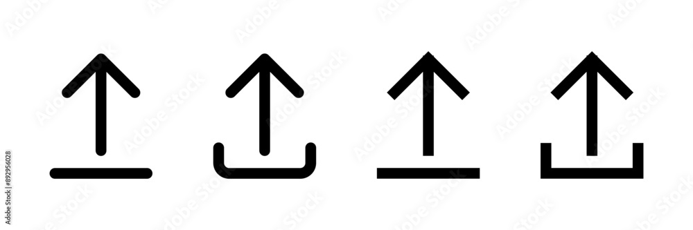 Upload icon vector isolated on white background. Upload sign icon. Upload button. Load symbol. Upload icon vector isolated on white background. Upload sign icon. Upload button. Load symbol.