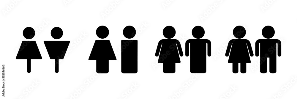 Man and woman icon vector isolated on white background. male and female symbol Man and woman icon vector isolated on white background. male and female symbol