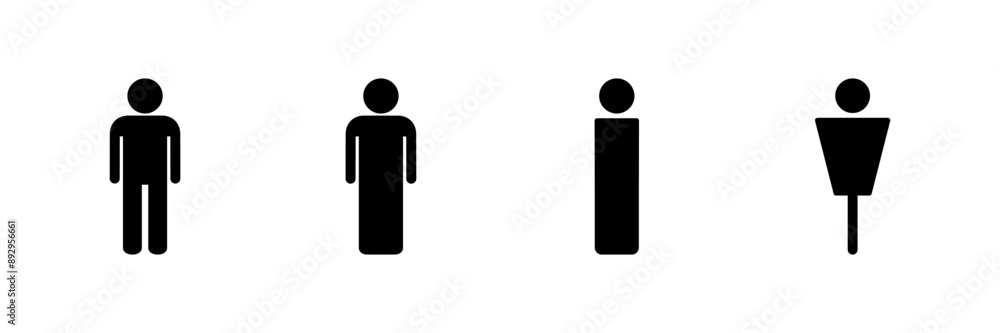 Man icon vector isolated on white background. male icon vector. human symbol Man icon vector isolated on white background. male icon vector. human symbol