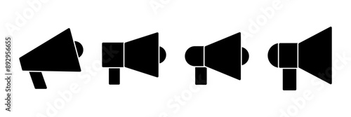 Megaphone icon vector isolated on white background. Loudspeaker icon vector. Volume icon