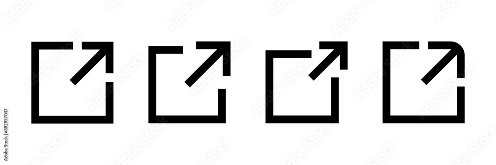 Link icon vector isolated on white background. Link vector icon. External link symbol vector icon. Hyperlink symbol Link icon vector isolated on white background. Link vector icon. External link symbol vector icon. Hyperlink symbol