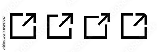 Link icon vector isolated on white background. Link vector icon. External link symbol vector icon. Hyperlink symbol