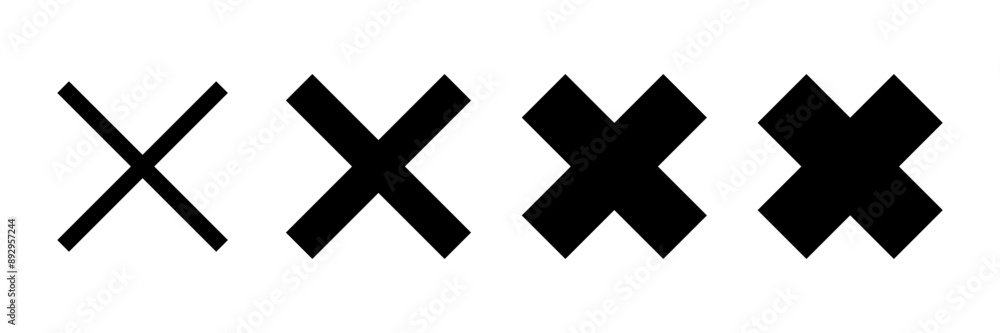 Close icon vector isolated on white background. Delete icon. remove, cancel, exit symbol Close icon vector isolated on white background. Delete icon. remove, cancel, exit symbol
