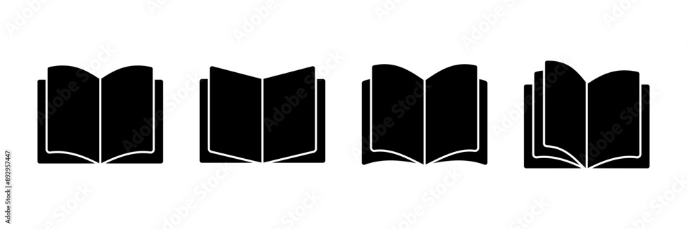 Book icon vector isolated on white background. Book vector icon. ebook icon Book icon vector isolated on white background. Book vector icon. ebook icon