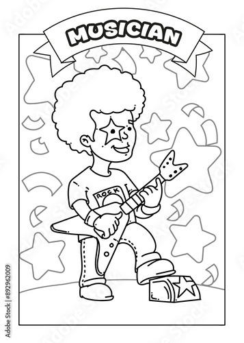Occupations Coloring Pages for Kids