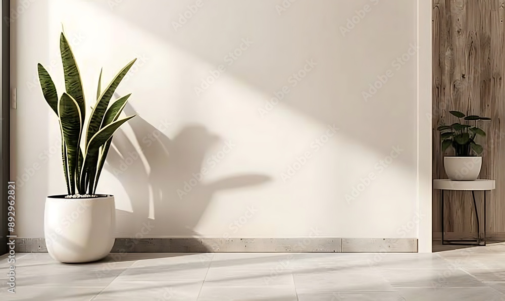 Minimalist Interior Design with Sunlight