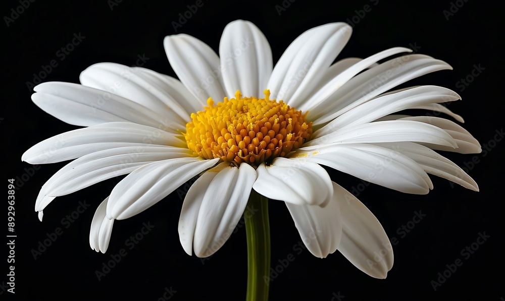 Obraz premium A Close-Up of a Delicate White Daisy