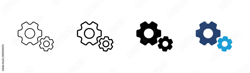 setting Icon set. Cog settings Icon Symbol setting Icon set. Cog settings Icon Symbol