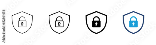 Security icon set. protection icon. privacy. vpn