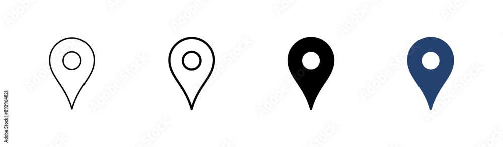 Pin icon set. Location icon vector. destination icon. map pin Pin icon set. Location icon vector. destination icon. map pin