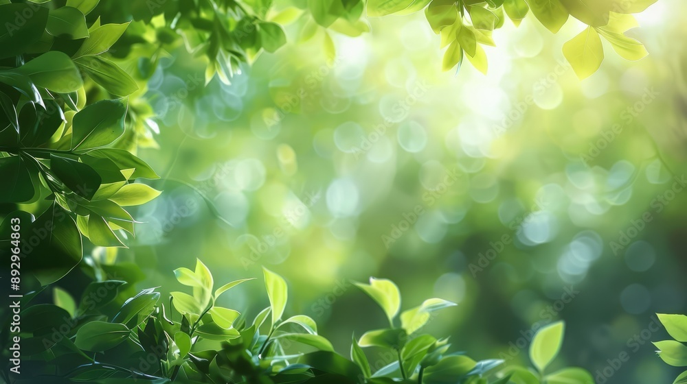 Blurred leafy backdrop Blurred leafy backdrop