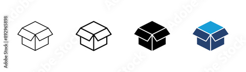 Box icon set. box vector icon, package, parcel
