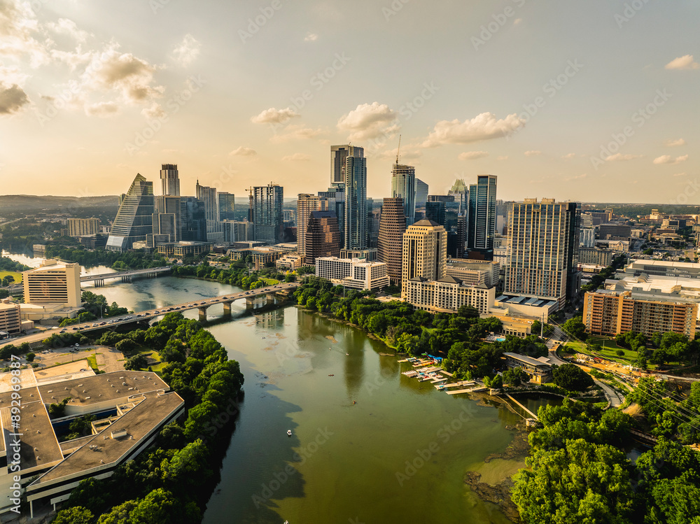 Aerial view of the Austin Texas Skyline Aerial view of the Austin Texas Skyline