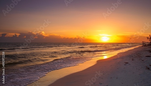 sunset on the beach sanibel island florida © Nichole