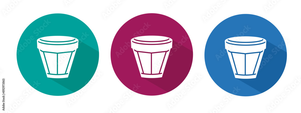 Icon for potted vector illustration in flat. Icon for potted vector illustration in flat.