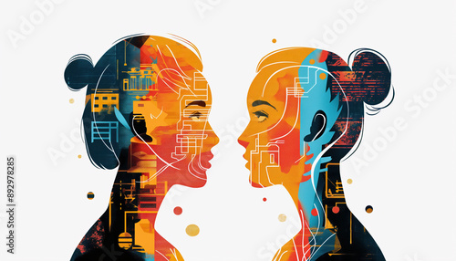 illustration of a girl