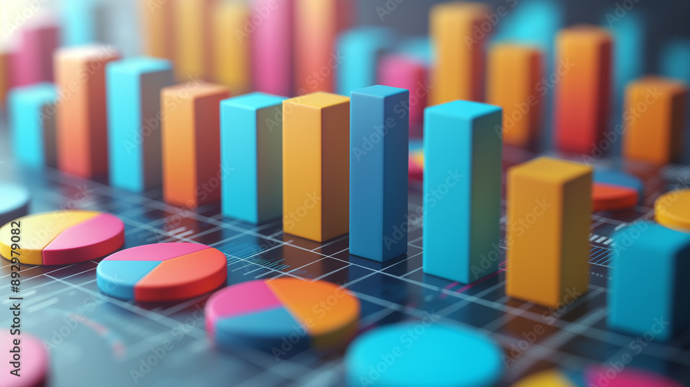 colorful bar graph colorful bar graph
